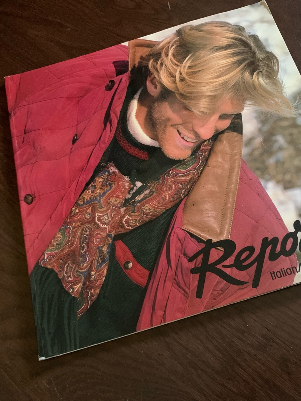 Reporter vintage catalogue from this Italian brand collection Fall/Winter 1987